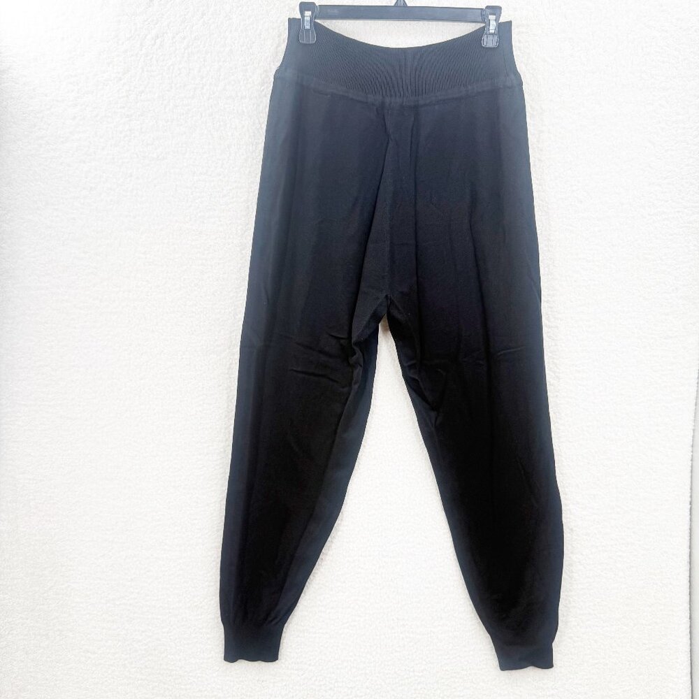 Calligraphie Black Knit Rib Pants Size XL
